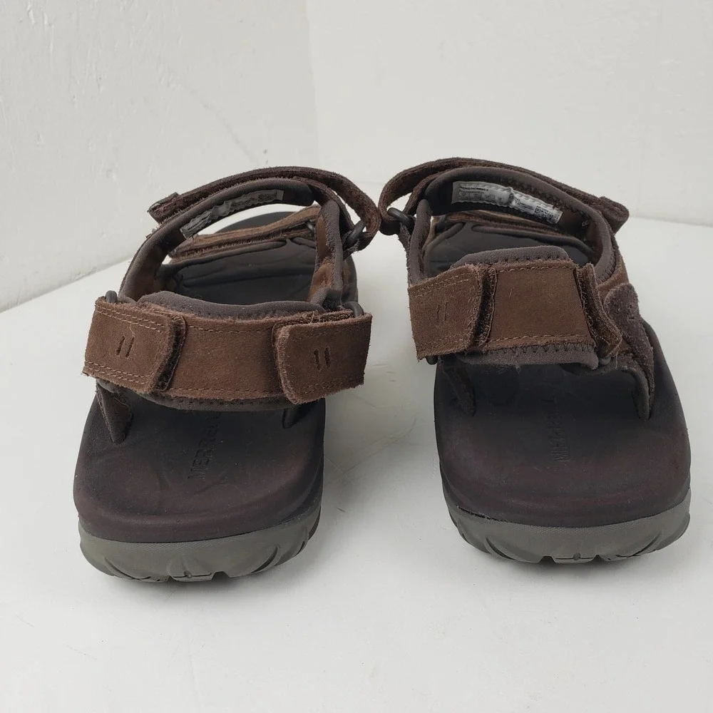 Merrell Hiking Sport Sandal Huntington Brown Leather Men's 14 J036845